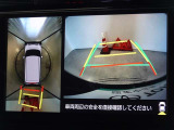 バックガイドモニターを装備しています、車庫入れもラクラクです。パノラミックビューモニターを搭載しています、上からの画像も表示されます。