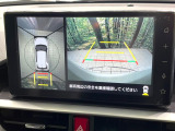 【パノラミックビューモニター】専用のカメラにより、上から見下ろしたような視点で360度クルマの周囲を確認することができます☆死角部分も確認しやすく、狭い場所での切り返しや駐車もスムーズに行えます。