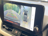 【パノラミックビューモニター】専用のカメラにより、上から見下ろしたような視点で360度クルマの周囲を確認することができます☆縦列駐車や幅寄せ時に活躍してくれます♪