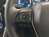 ステアリングスイッチ付き。前方から目を離すことなく操作することが可能です。