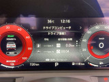 大きく見やすいメーター類!現在の燃費もここで確認できます。