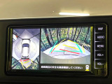 【パノラミックビューモニター】専用のカメラにより、上から見下ろしたような視点で360度クルマの周囲を確認することができます☆死角部分も確認しやすく、狭い場所での切り返しや駐車もスムーズに行えます。