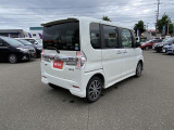 ダイハツ タント カスタムX トップエディションSAⅡ 4WD/社外フルセグナビゲーション/バックモニター/ハーフレザーシート/助手席側電動スライドドア/プッシュスタート&スマートキー/リヤスポイラー