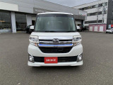 ダイハツ タント カスタムX トップエディションSAⅡ 4WD/社外フルセグナビゲーション/バックモニター/ハーフレザーシート/助手席側電動スライドドア/プッシュスタート&スマートキー/リヤスポイラー