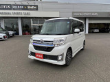 ダイハツ タント カスタムX トップエディションSAⅡ 4WD/社外フルセグナビゲーション/バックモニター/ハーフレザーシート/助手席側電動スライドドア/プッシュスタート&スマートキー/リヤスポイラー