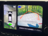 【アラウンドビューモニター】専用のカメラにより、上から見下ろしたような視点で360度クルマの周囲を確認することができます☆死角部分も確認しやすく、狭い場所での切り返しや駐車もスムーズに行えます。
