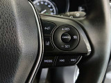 ステアリング右側には、運転支援機能を手元で操作できるスイッチ類を配置しています