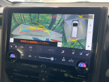 【パノラミックビューモニター】専用のカメラにより、上から見下ろしたような視点で360度クルマの周囲を確認することができます☆死角部分も確認しやすく、狭い場所での切り返しや駐車もスムーズに行えます。