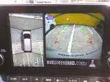 アラウンドビューモニターは自分の車を上空から見ているような画像で駐車場へ止められます♪日産独自のサポートシステムです♪