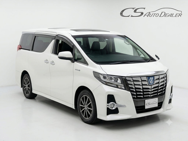アルファード ハイブリッド 2.5 SR Cパッケージ E-Four 4WD 黒本革 サンルーフ 後席...
