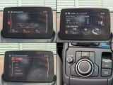 オーディオ、ご自身の運転記録やメンテナンスログを表示する「マツダコネクト」を搭載。人間工学に基づき、自然な位置に搭載されております。もちろんBluetooth等のオーディオにも対応しております。