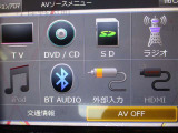 AM、FMラジオ、CDDVD再生、SDカード再生、USB、HDMI、Bluetooth装備しています♪