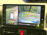 【パノラミックビューモニター】専用のカメラにより、上から見下ろしたような視点で360度クルマの周囲を確認することができます☆死角部分も確認しやすく、狭い場所での切り返しや駐車もスムーズに行えます。