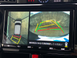 【パノラミックビューモニター】専用のカメラにより、上から見下ろしたような視点で360度クルマの周囲を確認することができます☆死角部分も確認しやすく、狭い場所での切り返しや駐車もスムーズに行えます。
