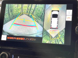【パノラミックビューモニター】専用のカメラにより、上から見下ろしたような視点で360度クルマの周囲を確認することができます☆死角部分も確認しやすく、狭い場所での切り返しや駐車もスムーズに行えます。