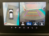 【全方位モニター】 4つのカメラで映像を映し出します。発進時、後退時も周囲の安全を確認し、サポートします^^