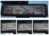 【インテリジェントルームミラー】通常のミラーと、車両後方のカメラで映し出される映像で確認できるモードをお使い頂けます!アラウンドビューモニターをバックミラーに表示させることもできますよ!