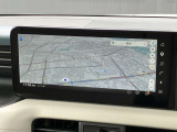 インフォテインメントシステムのナビです。新型ルークスに搭載のナビで普段スマートフォンなどで楽しんでいる情報やエンターテイメントを車内でも利用できます。日産コネクトサービスにご加入が必要になります。