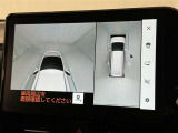 パノラミックビューモニターを装備。駐車場や交差点でクルマを真上から見るように周囲を確認できます。機能の詳細は販売店スタッフまでおたずねください。