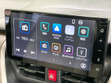 【純正9型ディスプレイオーディオ】お手持ちのスマートフォンとの連携で、ナビや音楽再生など各種アプリを使用可能。スマホに近い感覚でお使いいただけます♪