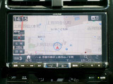 社外品の地デジTV対応のメモリーナビです。遠出や初めての場所でも安心ですね。
