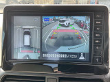 [アラウンドビューモニター]車両を上から見たようなカメラで周りの障害物などが一目瞭然!駐車が苦手な方でも、らくらく駐車♪