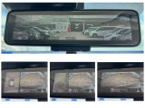 【インテリジェントルームミラー】通常のミラーと、車両後方のカメラで映し出される映像で確認できるモードをお使い頂けます!バックミラーにも、アラウンドビューモニターを表示させることができます!