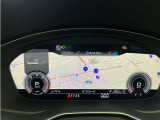 バーチャルコックピットはメーター部分で地図などを見ることも可能です