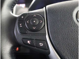 ステアリングスイッチ付き。前方から目を離すことなく操作することが可能です。