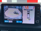■マルチビューカメラシステム■車両の前後と左右のドアミラーに計4台のカメラを搭載!上空から見下ろしたような視界などの数種類のビューをご用意し、ドライバーの死角を減らして運転負荷を軽減いたします