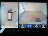車両を上から見たような映像をディスプレイオーディオ画面に表示するパノラミックビューモニター