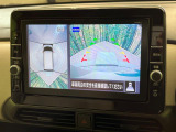 【アラウンドビューモニター】専用のカメラにより、上から見下ろしたような視点で360度クルマの周囲を確認することができます☆死角部分も確認しやすく、狭い場所での切り返しや駐車もスムーズに行えます。