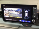 便利な3ビュー切り替え、ガイド線表示付きのバックカメラです!後退時、後方の視界をサポートします!