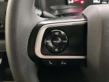 ステアリングスイッチ付き。前方から目を離すことなく操作することが可能です。