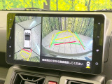 【パノラマモニター】専用のカメラにより、上から見下ろしたような視点で360度クルマの周囲を確認することができます☆死角部分も確認しやすく、狭い場所での切り返しや駐車もスムーズに行えます。