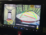 【パノラミックビューモニター】専用のカメラにより、上から見下ろしたような視点で360度クルマの周囲を確認することができます☆死角部分も確認しやすく、狭い場所での切り返しや駐車もスムーズに行えます。