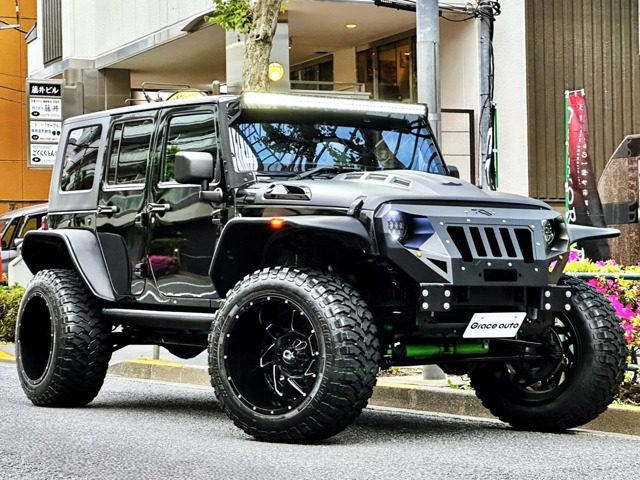 ラングラー アンリミテッド スポーツ 4WD CALIFORNIA MUDSTARカスタム/AMP電動サイド