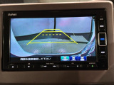 リバースギアに入れるだけで後方の表示へ切り替わります。夜間や雨の日の駐車も楽になりますよ。