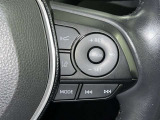 ステアリングスイッチ付き。前方から目を離すことなく操作することが可能です。
