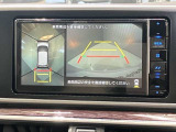 【アラウンドビューモニター】車を上から見下ろしているかのような映像で周囲の状況がひと目で確認、狭い駐車場に駐車するときも安心です♪♪障害物などがあると警告音がなりますので安心して駐車が出来ます★