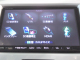 フルセグTV搭載。DVD・CD再生、USB入力、Bluetoothオーディオに対応しています。