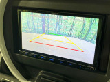 【バックカメラ】駐車時に後方がリアルタイム映像で確認できます。大型商業施設や立体駐車場での駐車時や、夜間のバック時に大活躍!運転スキルに関わらず、今や必須となった装備のひとつです!