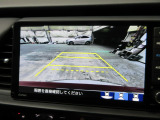 バックカメラの画像です。ガイドラインがスムースな車庫入れをサポートいたします。車庫入れの安心感がアップしますね。