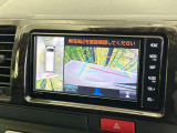 【パノラミックビューモニター】専用のカメラにより、上から見下ろしたような視点で360度クルマの周囲を確認することができます☆死角部分も確認しやすく、狭い場所での切り返しや駐車もスムーズに行えます。