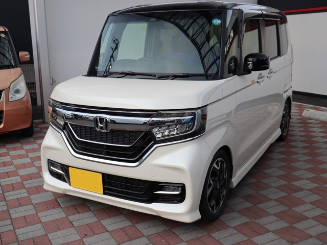 N-BOXカスタム G L ターボ ホンダセンシング 8インチナビ・フルセグTV・DVD再生・バック
