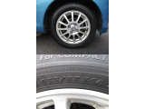 日産純正オプションのエスティーロアルミホイール(14インチ)に、155/65R14タイヤを装着しております。