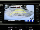 バックカメラの画像です。ガイドラインがスムースな車庫入れをサポートいたします。車庫入れの安心感がアップしますね。