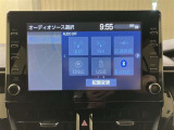 オーディオの選択ができます。Bluetoothも搭載されています。