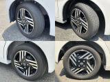 155/65R14 純正アルミホイール装着。