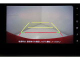 バックカメラで後方確認もバッチリ!